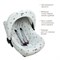 Чехол в автокресло Xplorys Dooky Seat cover 0+ Origami Swallow Grey Jade 953543773 - фото 134252