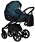 Детская коляска Indigo Mio S 2 в 1 06 черная кожа+изумрудный 1700821686 - фото 14361