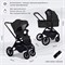 Детская коляска Sweet Baby Vento Black 2 в 1 Black 1857814480 - фото 14554
