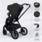 Детская коляска Sweet Baby Vento Black 2 в 1 Black 1857814480 - фото 14559