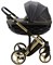Детская коляска Adamex Chantal Special Edition Deluxe 2 в 1 C113 (ЧЕРН.ПЕРЛ.КОЖА+ЗОЛОТО РАМА) 1574914708 - фото 14727