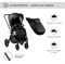 Детская коляска Sweet Baby Elegante 2 в 1 SBL Chrome Black 1188644686 - фото 14788