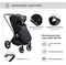 Детская коляска Sweet Baby Elegante 2 в 1 SBL Chrome Black 1188644686 - фото 14791