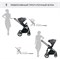 Детская коляска Sweet Baby Elegante 2 в 1 SBL Chrome Black 1188644686 - фото 14793