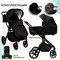 Детская коляска Sweet Baby Stella Plus Therma 2 в 1 427414 Black 829337236 - фото 19261