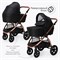 Детская коляска 2 в 1 Tomix Walker LUX BLACK+ROSE GOLD 921653544 - фото 20389