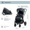 Детская коляска Sweet Baby Elegante 2 в 1 Chrome Blue 593087792 - фото 20972