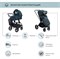 Детская коляска Sweet Baby Elegante 2 в 1 Chrome Blue 593087792 - фото 20981