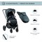 Детская коляска Sweet Baby Elegante 2 в 1 Chrome Blue 593087792 - фото 21091
