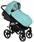 Детская коляска Tutis Novo Reflective 2 в 1 1142236 Кожа Antracite Metalic/Mint 1557059054 - фото 22283