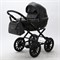 Детская коляска Adamex Chantal Retro Deluxe 2 в 1 C114 (ЧЕРНАЯ 100% КОЖА) 1924381114 - фото 22626