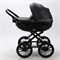 Детская коляска Adamex Chantal Retro Deluxe 2 в 1 C114 (ЧЕРНАЯ 100% КОЖА) 1924381114 - фото 22627