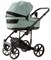 Детская коляска Adamex Locco Light Deluxe 2 в 1 LL-SA20 (СЕРО-ЗЕЛЕН. КОЖА) 409671775 - фото 23487