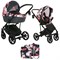 Детская коляска Pituso Confort Plus 2 в 1 27 Цветы+Кожа Тем.Графит 1228090635 - фото 23707