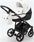 Детская коляска Adamex Bibione Deluxe 2 в 1 BI-SD01 (БЕЛ+ЧЕРН.КОЖА) 974410592 - фото 24303
