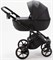 Детская коляска Adamex Bibione Deluxe 2 в 1 BI-SA02 (ЧЕРН+ЧЕРН.ПЕРФ.КОЖА) 603525020 - фото 24368