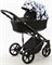 Детская коляска Adamex Zico Flowers 2 в 1 Z-FL11 ЧЁРН-БЕЛ ЦВЕТЫ+ ЧЁРН.ТК 1934666943 - фото 24449