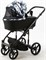 Детская коляска Adamex Zico Flowers 2 в 1 Z-FL11 ЧЁРН-БЕЛ ЦВЕТЫ+ ЧЁРН.ТК 1934666943 - фото 24451