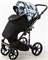 Детская коляска Adamex Zico Flowers 2 в 1 Z-FL11 ЧЁРН-БЕЛ ЦВЕТЫ+ ЧЁРН.ТК 1934666943 - фото 24452