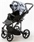 Детская коляска Adamex Zico Flowers 2 в 1 Z-FL11 ЧЁРН-БЕЛ ЦВЕТЫ+ ЧЁРН.ТК 1934666943 - фото 24453