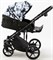 Детская коляска Adamex Zico Flowers 2 в 1 Z-FL11 ЧЁРН-БЕЛ ЦВЕТЫ+ ЧЁРН.ТК 1934666943 - фото 24454