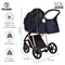 Детская коляска Roan Sol Luxury 2 в 1 RSL/4047 Mystic Blue/Rose Gold 1632051456 - фото 25528