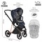 Детская коляска Roan Sol Luxury 2 в 1 RSL/4047 Mystic Blue/Rose Gold 1632051456 - фото 25636