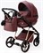Детская коляска Adamex Quantum Superstar Deluxe 2 в 1 Q-STAR141-K (БОРДОВ.КОЖА+БОРДОВ.ДНО+РОЗОВ.ЗОЛОТО.РАМА) 1765088676 - фото 26475