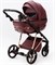 Детская коляска Adamex Quantum Superstar Deluxe 2 в 1 Q-STAR141-K (БОРДОВ.КОЖА+БОРДОВ.ДНО+РОЗОВ.ЗОЛОТО.РАМА) 1765088676 - фото 26481
