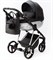 Детская коляска Adamex Quantum Star Deluxe 2 в 1 Q-STAR108-K (ЧЕРН.КОЖА+ХРОМ РАМА) 623631781 - фото 26507