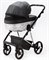 Детская коляска Adamex Quantum Star Deluxe 2 в 1 Q-STAR108-K (ЧЕРН.КОЖА+ХРОМ РАМА) 623631781 - фото 26508