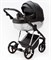 Детская коляска Adamex Quantum Star Deluxe 2 в 1 Q-STAR108-K (ЧЕРН.КОЖА+ХРОМ РАМА) 623631781 - фото 26511