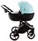 Детская коляска Adamex Nola Deluxe 2 в 1 N-SD111 (СВ.БИРЮЗОВАЯ.КОЖА + ЧЕРН.КОЖА) 624540425 - фото 26821