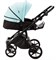 Детская коляска Adamex Nola Deluxe 2 в 1 N-SD111 (СВ.БИРЮЗОВАЯ.КОЖА + ЧЕРН.КОЖА) 624540425 - фото 26831
