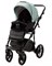 Детская коляска Adamex Nola Deluxe 2 в 1 N-SD103 (СЕРО-ЗЕЛ. КОЖА + ЧЕРН.КОЖА) 1579081060 - фото 26852