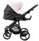 Детская коляска Adamex Lanti Deluxe 2 в 1 LN-SD101 (РОЗОВ.ЗЕФИР КОЖА + ЧЕРН.КОЖА) 1884436349 - фото 26903