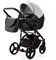 Детская коляска Adamex Lanti Deluxe 2 в 1 LN-SD107 (СВ.СЕР.КОЖА + ЧЕРН. КОЖА) 1193322732 - фото 27100