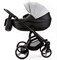 Детская коляска Adamex Lanti Deluxe 2 в 1 LN-SD107 (СВ.СЕР.КОЖА + ЧЕРН. КОЖА) 1193322732 - фото 27102