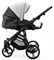 Детская коляска Adamex Lanti Deluxe 2 в 1 LN-SD107 (СВ.СЕР.КОЖА + ЧЕРН. КОЖА) 1193322732 - фото 27105