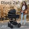 Детская коляска Sweet Baby Ricci Air 2 в 1 2024 Black 427052 517144071 - фото 27203