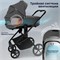 Детская коляска Sweet Baby Elegante Therma SBL 2 в 1 Dark Grey 1534494340 - фото 2814