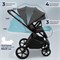 Детская коляска Sweet Baby Elegante Therma SBL 2 в 1 Dark Grey 1534494340 - фото 2819