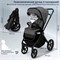 Детская коляска Sweet Baby Elegante Therma SBL 2 в 1 Dark Grey 1534494340 - фото 2822