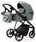 Детская коляска Adamex Vasco Deluxe 2 в 1 V-SA20 (СЕРО-ЗЕЛЕНАЯ КОЖА) 539630045 - фото 28430
