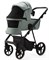 Детская коляска Adamex Vasco Deluxe 2 в 1 V-SA20 (СЕРО-ЗЕЛЕНАЯ КОЖА) 539630045 - фото 28434