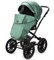 Детская коляска Adamex Chantal Retro Deluxe 2 в 1 C105B (ИЗУМРДНАЯ 100% КОЖА-ЗОЛОТЫЕ МОЛНИИ) 2013871142 - фото 28988