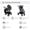 Детская коляска Sweet Baby Elegante 2 в 1 GL Grey 879543236 - фото 31612