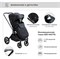 Детская коляска Sweet Baby Elegante 2 в 1 Chrome Black 868845473 - фото 31775