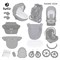 Детская коляска Tutis Nanni 7 Кожа 2 в 1 1532069 Light Silver 838749057 - фото 31918