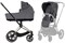 Коляска 2 в 1 Cybex Priam IV Rosegold Simply Flowers Grey (Dream Grey) 2124402687 - фото 32115